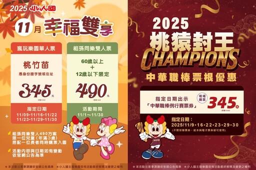 歲末遊園最省錢！六福村指定姓名免費 劍湖山車牌優惠、小人國同步加碼