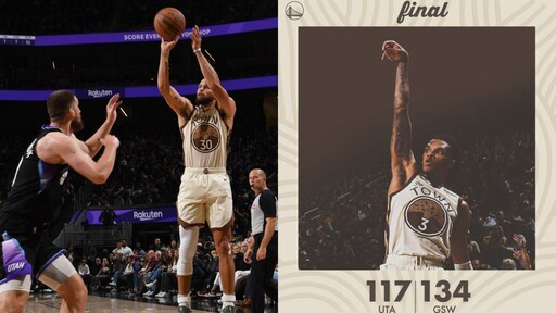 主場被打出0比11!柯瑞挺身轟31分 率勇士反撲爵士止敗