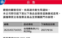 全聯再爆食安疑慮！鯛魚排驗出禁藥 4千包早售出