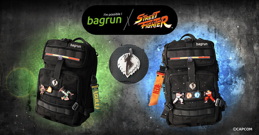 台灣首登場！機能設計領導品牌 bagrun × CAPCOM 推出《快打旋風》聯名軍規背包