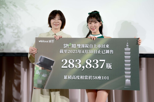 唯樂雙藻錠銷售成績亮眼 產品大使安芝儇親身推薦