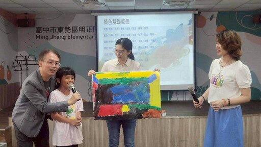 開藝設計何政熹總監走進偏鄉,與台中明正國小學童共繪夢想藍圖