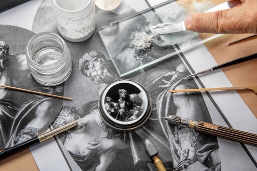 江詩丹頓(Vacheron Constantin)運用「微繪琺瑯」技術，讓收藏家把鍾愛的梵谷、莫內畫作，天天戴在手上。