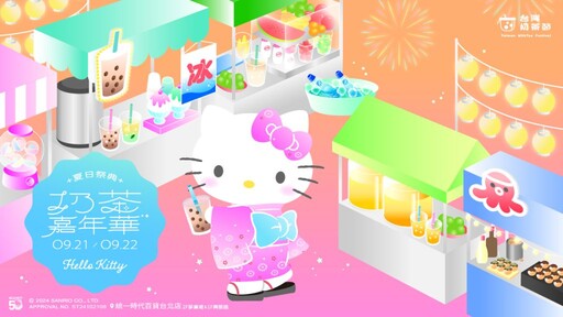 聯手Hello Kitty50週年，手搖飲慶典「奶茶嘉年華」9/21、22統一時代百貨台北店消暑登場