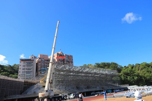 基隆市立田徑場拆除重建工程上樑典禮 謝國樑盼工程如期如質完工