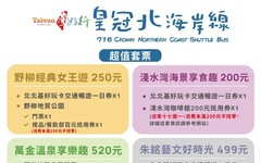 「台灣好行-716皇冠北海岸線」2024超值套票開賣，9月底前購買享9折優惠!