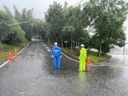 颱風來襲！花蓮崙天便道、明里便道、六十石山產業道路關閉通行