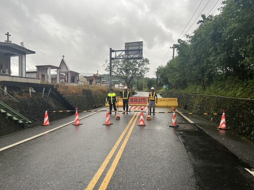 中颱「山陀兒」來襲 臺11甲線(光豐公路)預警性封路