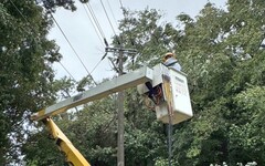 山陀兒颱風歇性陣風造成大小停電事故 台電新竹搶修復電並加強樹修全力戒備