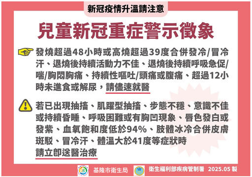 基隆市整備防疫醫療資訊 籲市民需注意但可安心應對