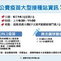 基隆市加開社區疫苗接種站，請市民踴躍接種