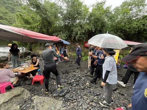 茂管處與三地門消防分隊辦理水域遊憩活動安全宣導