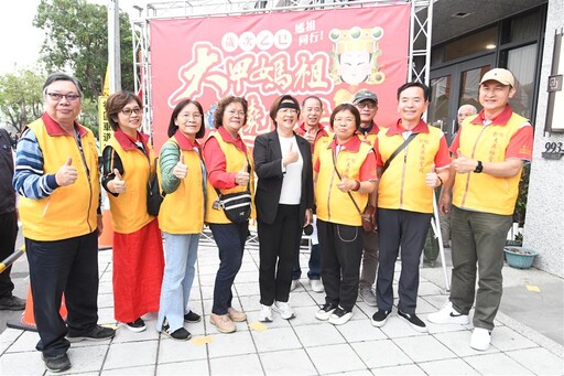 大甲媽祖遶境進入彰化 王惠美接駕祈福國泰民安