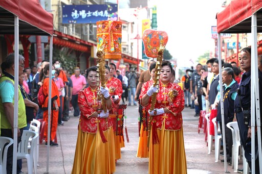 嘉義縣市齊賀媽祖聖誕 翁章梁、黃敏惠獻禮祈安