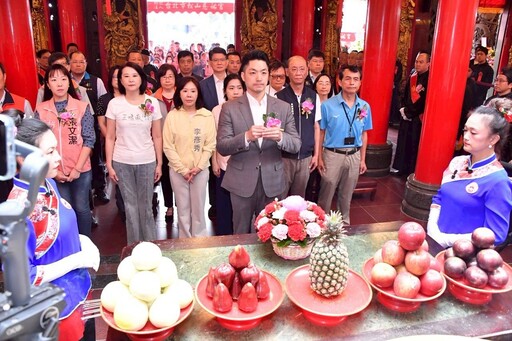 蔣萬安出席慈祐宮媽祖聖誕大典 感謝廟方長年公益與文化貢獻