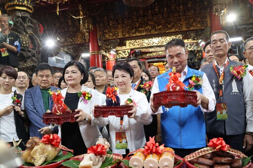 白沙屯媽祖起駕北港進香 張麗善率隊參拜祈福全運會順利