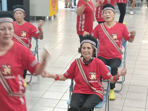 挑戰活力健康操比賽! 中市府原民會賽前慰勞排練資深公民