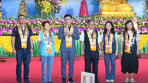 中區全國供佛齋僧法會近2萬人齊聚祈福 吳世瑋:感謝弘揚孝道凝聚善念