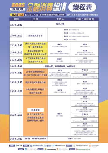 台中市數位局啟動三大防詐論壇 攜手市民提升識詐防護力