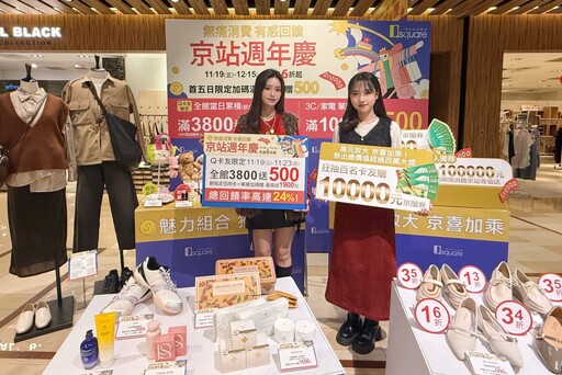 京站週年慶「無痛消費.有感回饋」11/19起壓軸超殺 全館6折起 Q卡、指定卡爽享大回饋