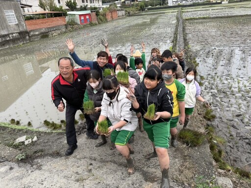 中市農業局邀學童體驗食農教育 繽紛稻田彩繪迎中台灣農業博覽會