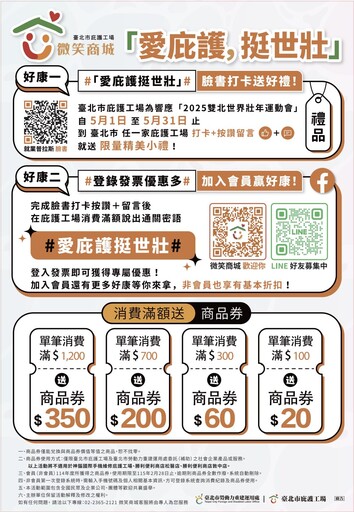 臺北市庇護工場推【愛庇護 挺世壯】雙重送