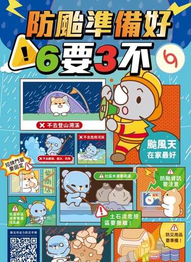 防災有備無患 新北消推賣場設置「防颱專區」