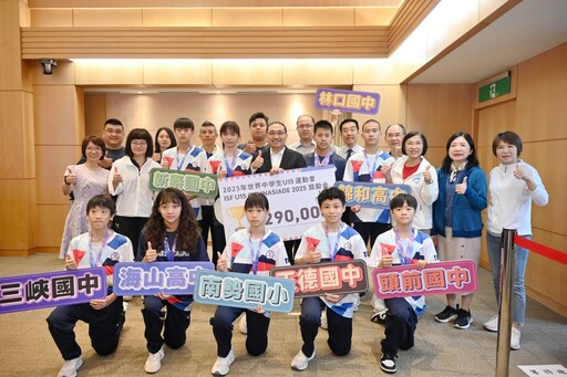 世界中學生U15運動會 新北小將奪3金7銀9銅 林口國中蘇柏陵游泳得雙金