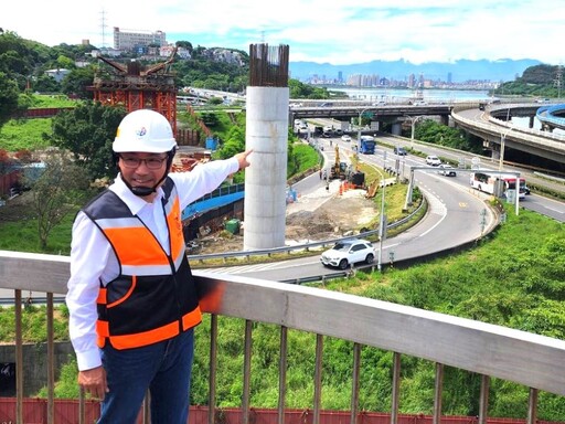 關心淡北道路、淡江大橋工程 侯友宜再度視察