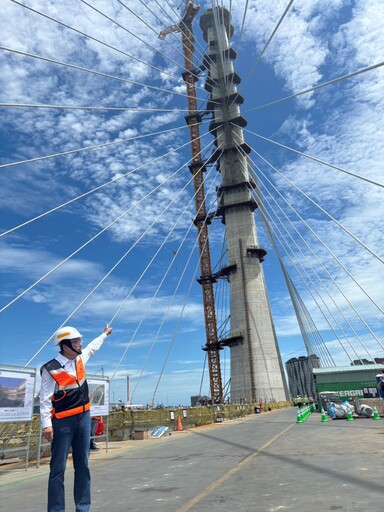 關心淡北道路、淡江大橋工程 侯友宜再度視察