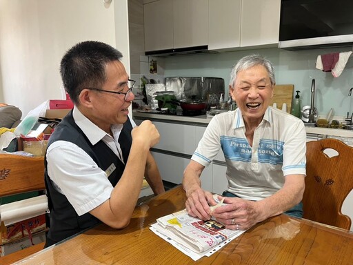 關懷高齡弱勢榮民 臺北市榮服處長、總幹事送暖