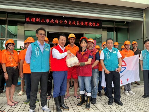 馳援嘉南風災恢復家園 賴總統慰勞新北同仁