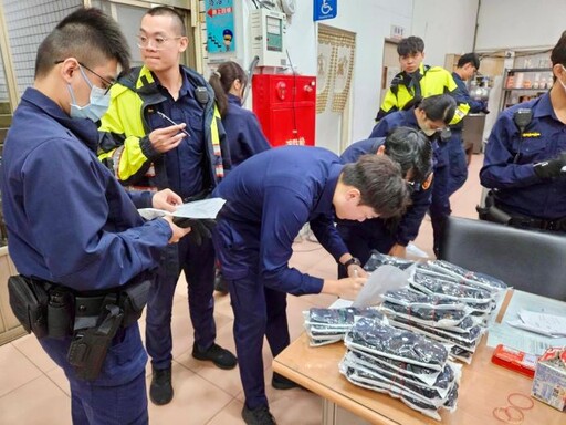 體恤寒風細雨執勤 海山警長贈同仁「防寒手套」保暖