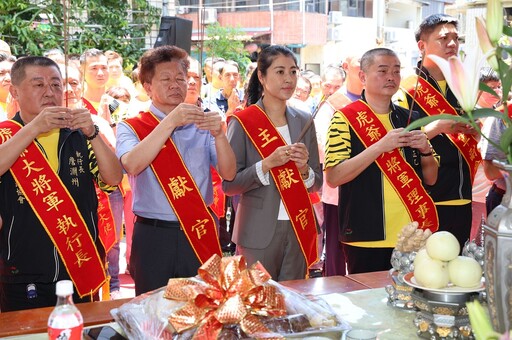 水里虎爺將軍誕辰遶境祈安 許縣長開香主祭感謝信眾公益救難行善