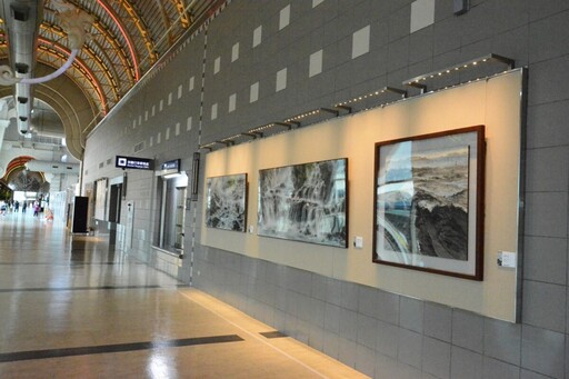 高聖賢「瀑縱濤騰」水墨展高雄機場登場 藝術盛宴驚豔旅客