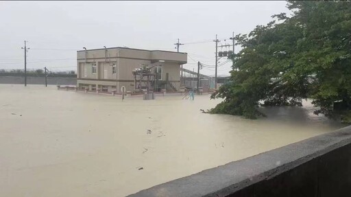 凱米颱風撲台嘉縣傳出災情 翁章梁視察水上鄉淹水情形