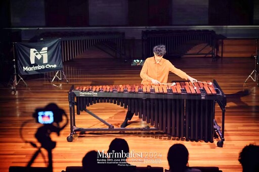 非科班跨考音樂系 嘉大林呈衛勇奪2024澳洲馬林巴音樂節比賽第1名
