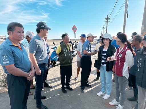 萬興大排與蔦松大排風災後溢堤 劉建國邀水利署會勘災情