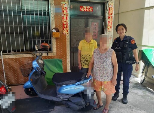 老嫗外出散步迷途 三多暖警助返家