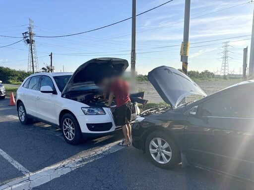 下班時車拋錨 臺西警急援解虛驚