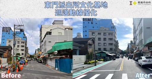 嘉市東門派出所文化基地週邊景觀改善行人安全提升