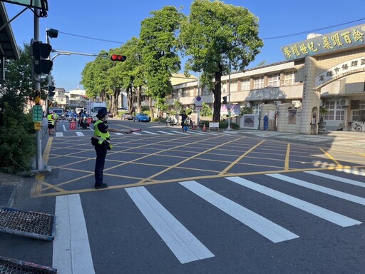 岡山警全面啟動護童專案勤務 保障學童上學安全