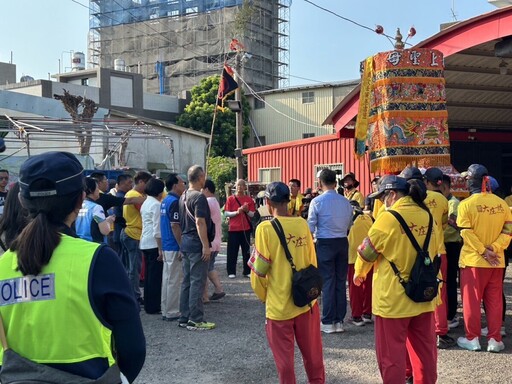 結合梧棲浩天宮進香祈福遶境 北港警道安宣導