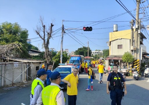 結合梧棲浩天宮進香祈福遶境 北港警道安宣導