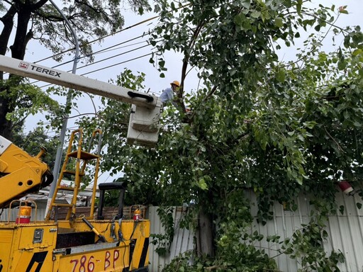 中颱山陀兒來襲！台電高雄區全力防颱應變 網路查詢更便利