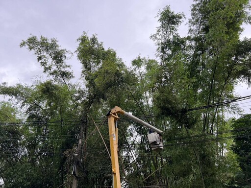 中颱山陀兒來襲！台電高雄區全力防颱應變 網路查詢更便利