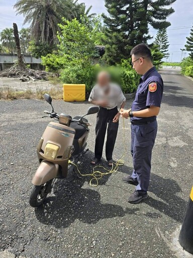 電力不足車故障警所外徘徊 臺西警協助老翁順利回家