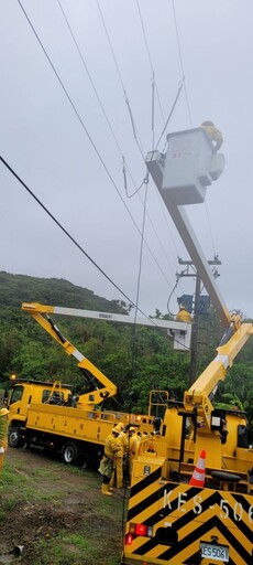 屏東停電12,134戶已復電9成 零星停電戶持續搶修中