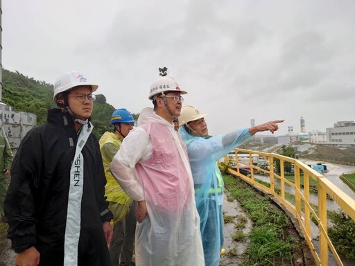 高市府協同園管局強化防颱措施 楠梓園區與中油高煉廠工地防範整備