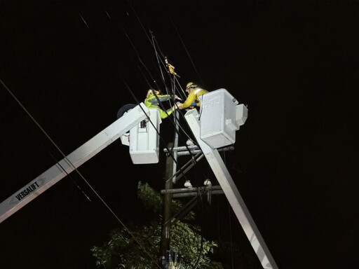 山陀兒逼近一度近4600戶停電 林園、大寮已全數復電